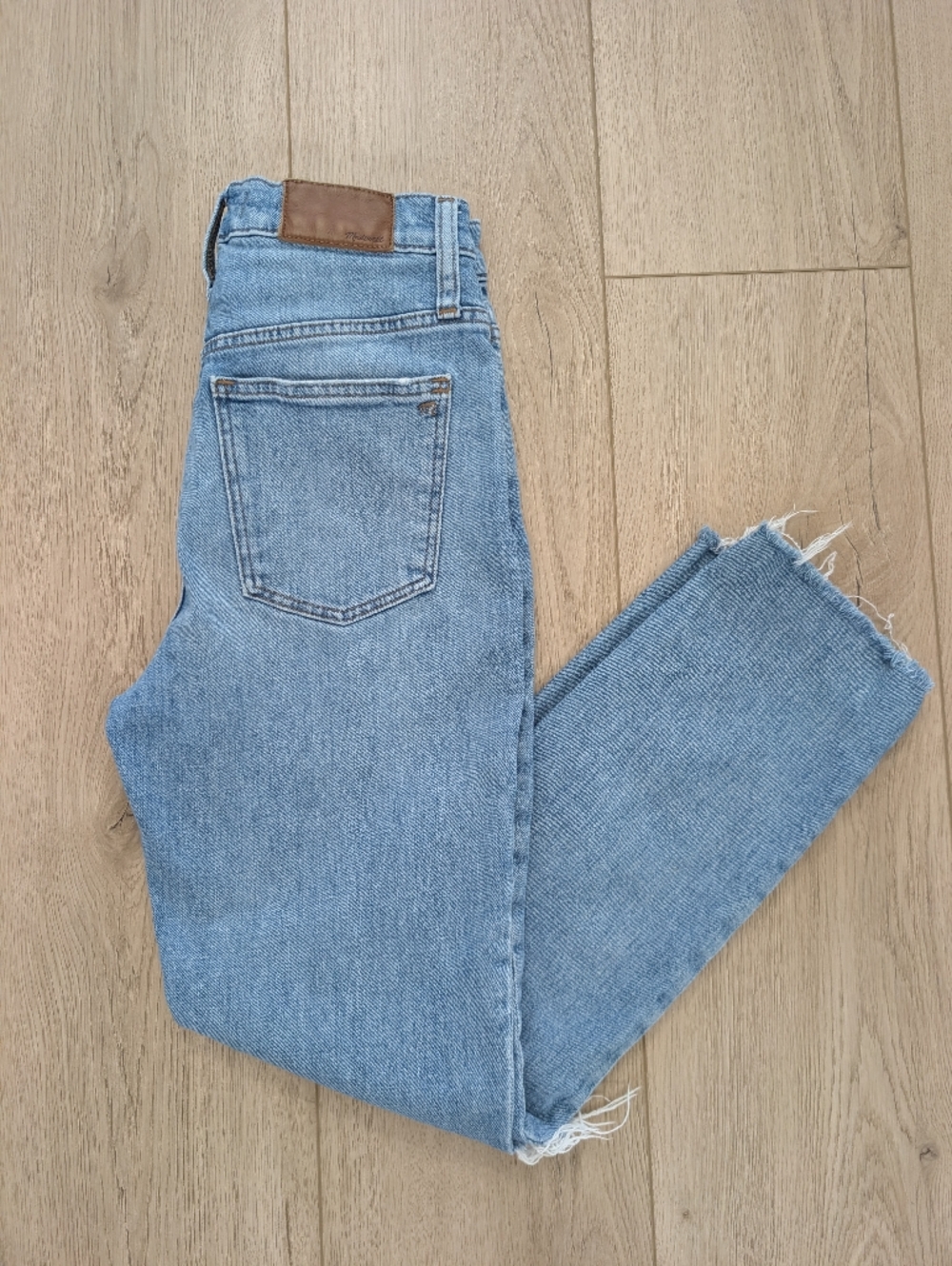 Madewell The High-Rise Slim Crop Boyjean | Knee Rip Edition | Size 23